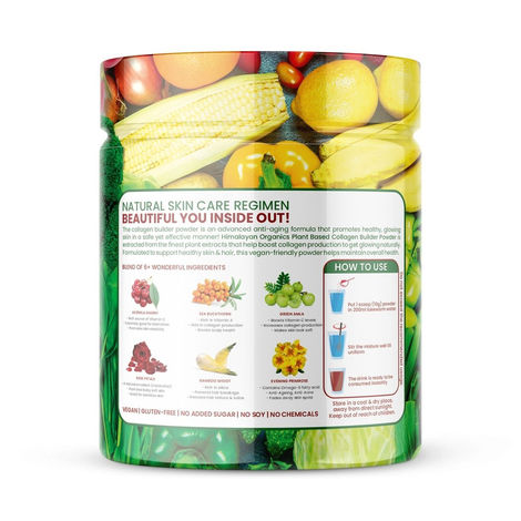 Vlado's Himalayan Organics Plant Based Collagen Builder Powder With Vitamin C & Biotin