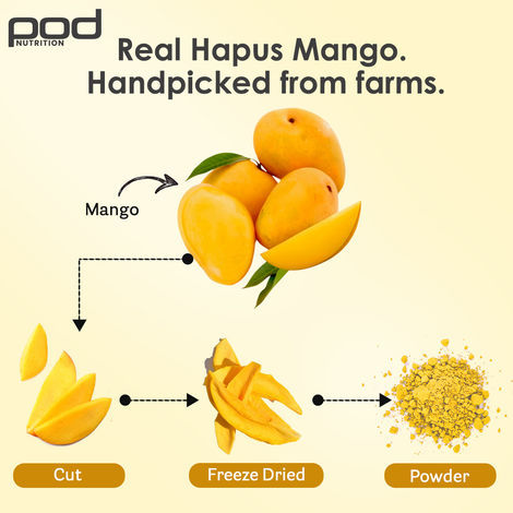 Pod Nutrition Hapus Mango Plant Protein - 26G Protein - Single Serve