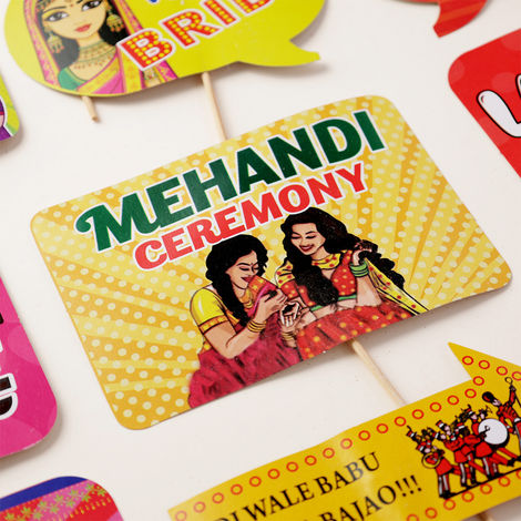 Oye Happy Mehandi Party Props