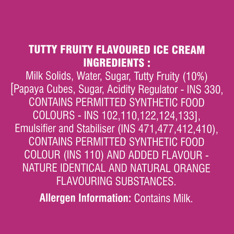 Dairy Day Tutti Frutti Ice Cream Tub
