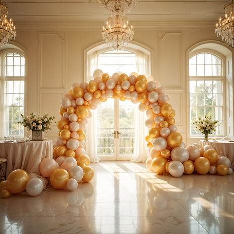 Gold Silver Balloons | Birthday Decoration Party Pack | Pack of 25 | Propcon