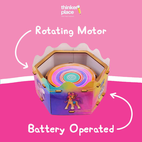ThinkerPlace My Little Pony Spin Art Machine | Fun Learning with Spin Art & AR Experience (Age 5+)