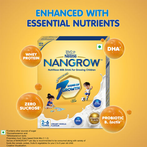 Nestle Nangrow Vanilla Drink Mix | For 2 - 6 years Kids