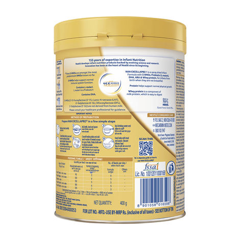 Nestle Nan EXCELLAPRO Stage 1 Infant Formula | 0 - 6 Months