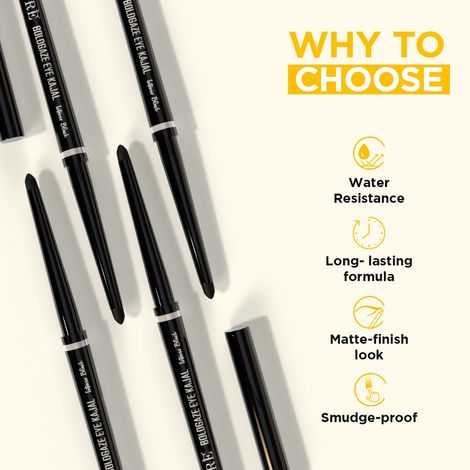 Orgatre Boldgaze Eye Kajal 24 Hour Lasting Easy Glide Smudge Proof Water Resistant