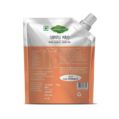 Wingreens Farms Chipotle Mayo Sauce And Spread