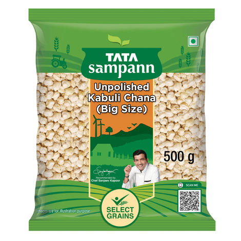 Tata Sampann High Protein Kabuli Chana(500gms) & Tata Sampann Kala Chana(500gms) Combo