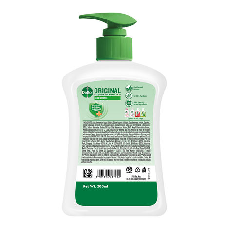 Dettol Original Liquid Hand Wash Pump | 99.99% Germ Protection