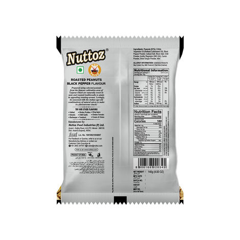 Nuttoz Roasted Peanut Black Pepper