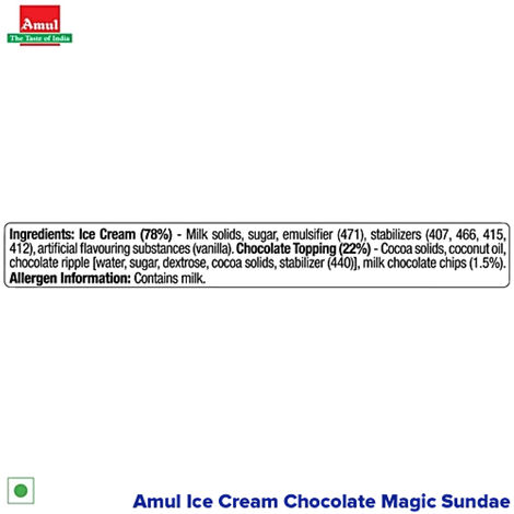 Amul Chocolate Magic Sundae Ice Cream Tub