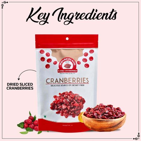 Wonderland Foods Sliced Dried Cranberries