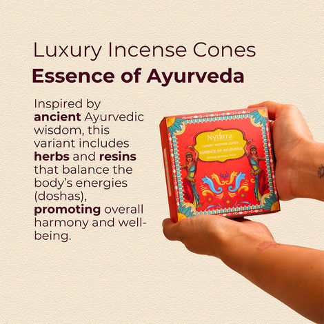 Nytarra Naturals Luxury Incense Cones Essence of Ayurveda