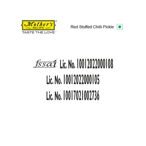 Mother's Recipe Pickle - Red Stuffed Chilli