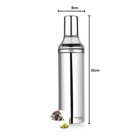 Crystal Stainless Steel Oil Pourer/ Dispenser 1000 ml
