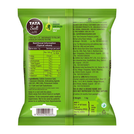 Tata Salt Lite | 15% Low Sodium Iodized Salt