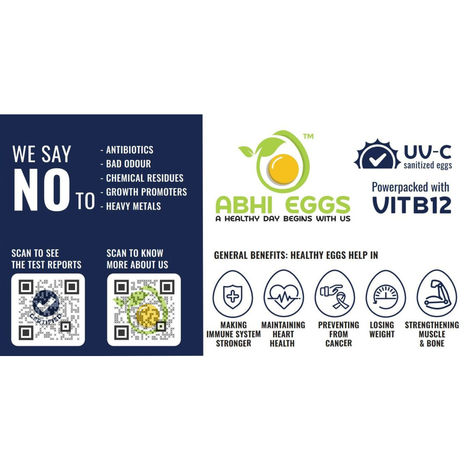 Abhi Vitamin D3 White Eggs With Immunity Boosters