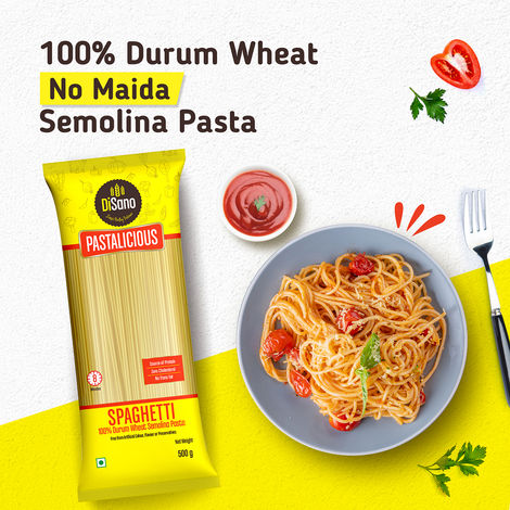 Disano Spaghetti Pasta, 100% Durum Wheat, No Maida Combo