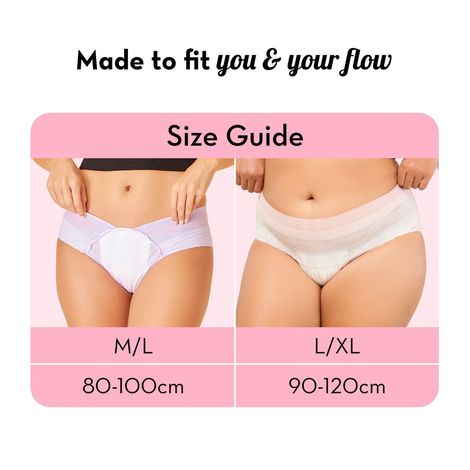 Plush Comfort High Waist Disposable Period Panty | L-XL
