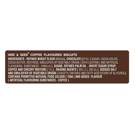 Parle Hide & Seek Cafe Mocha Flavoured Biscuits | Artificial Colour-free and Preservative-free