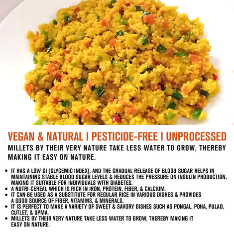 Safe Harvest Pesticide-Free Barnyard Millet / Samak Rice