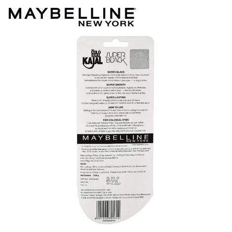 Maybelline New York Colossal Kajal Super Black