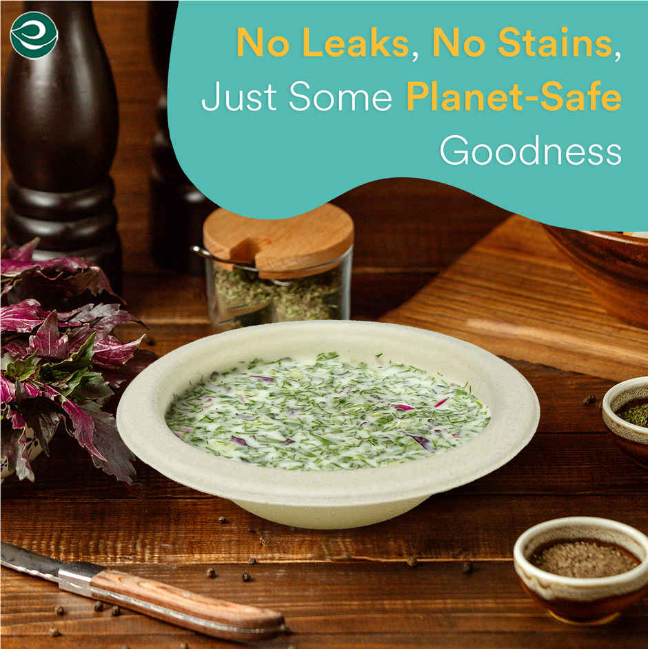 Round Disposable Bowl | 475 ml | 10 Count | Eco Soul