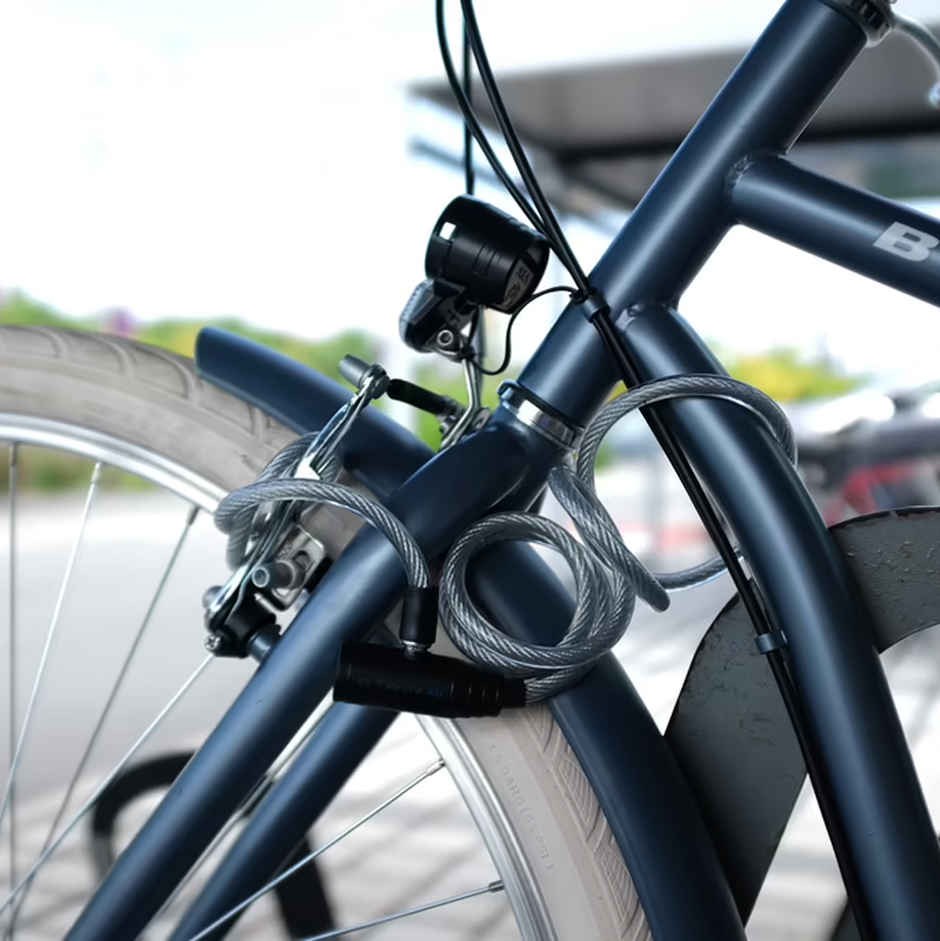 Decathlon | Cycle Cable Lock With Key - Grey