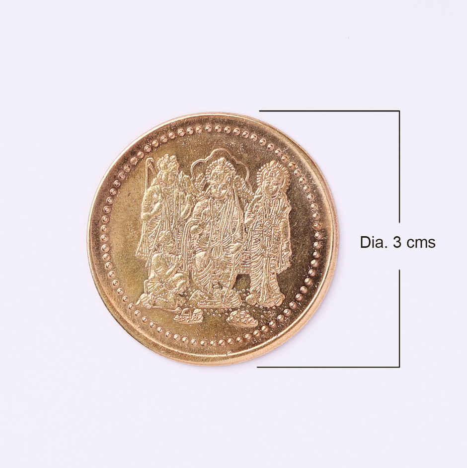 Ram Hanuman Artificial Silver Coin | Happy Mail