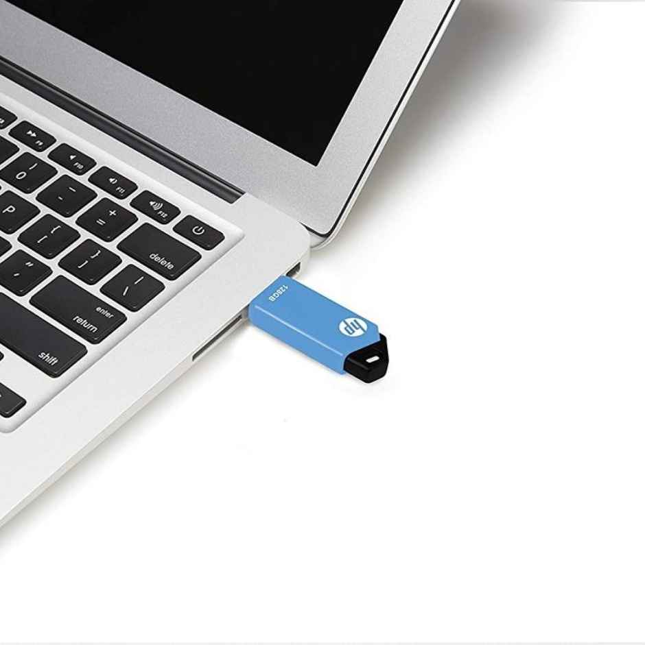 Hp V150W 128Gb Usb 2.0 Flash Drive (Blue)
