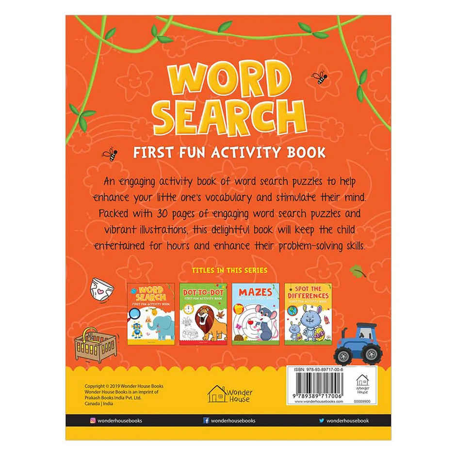 Word Search - First Fun Activity Books for Kids