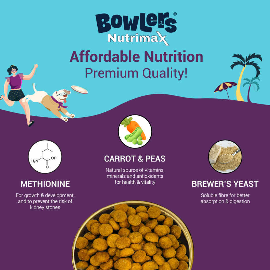 Bowlers Dry Dog food Nutrimax Chicken & Milk | Adult