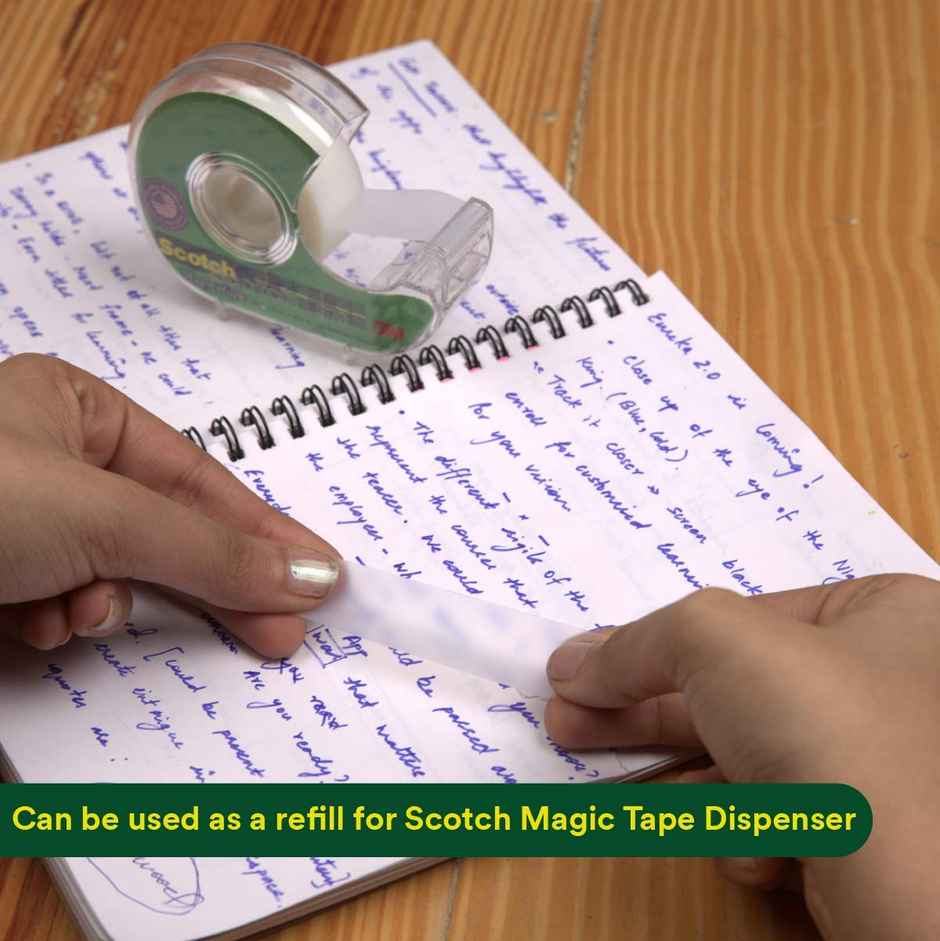 Scotch Magic Tape - Paper White Adhesive Tape | 19 mm x 32.9 mm