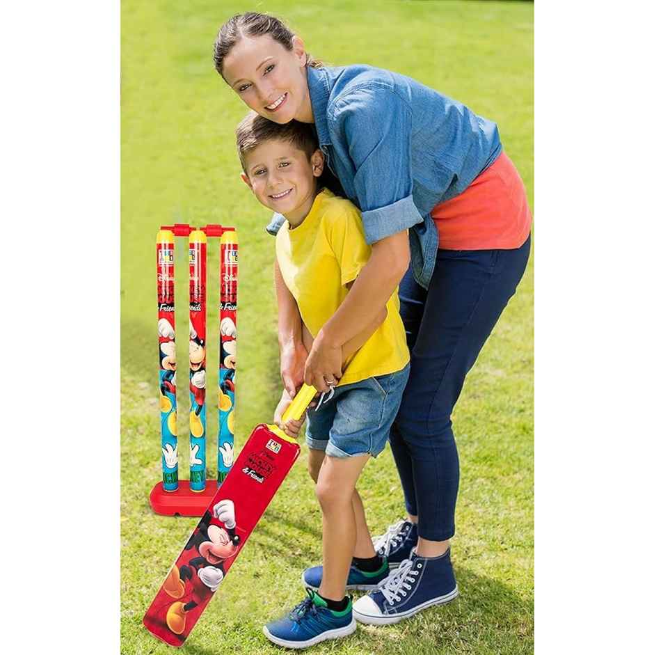 Itoys Bat & Ball No. 4-mickey Mouse (Colour May Vary)