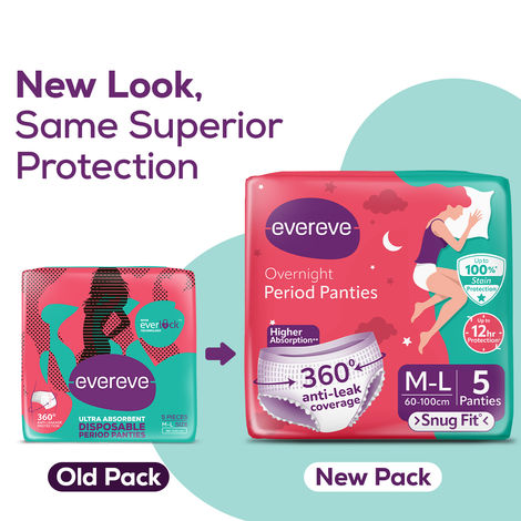 Evereve Overnight Disposable Period Panties | M-L