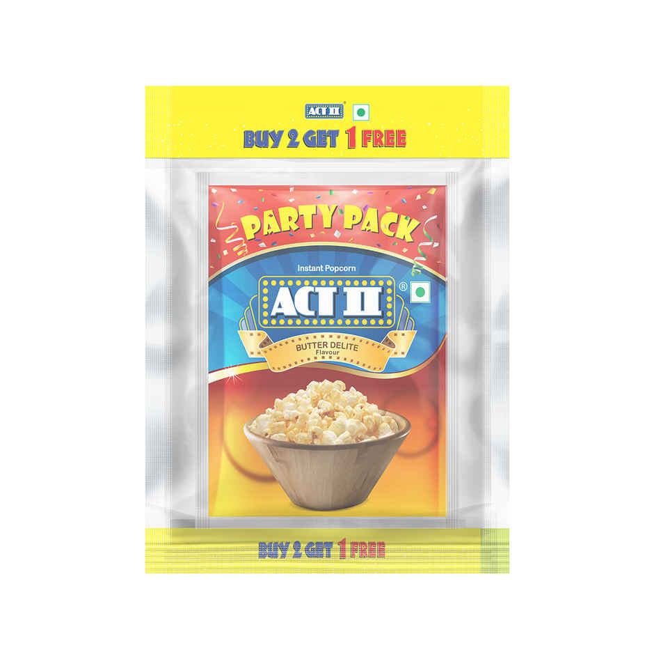 Act II Instant Butter Delite Popcorn | Hot & Fresh in 3 mins