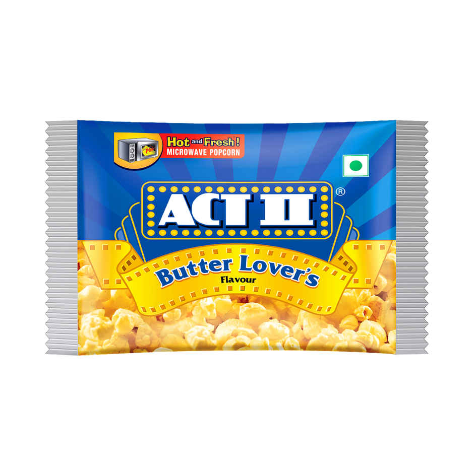 ACT II Microwave Popcorn- Butter Lover's, Small Pack, Hot & Fresh in 3 mins