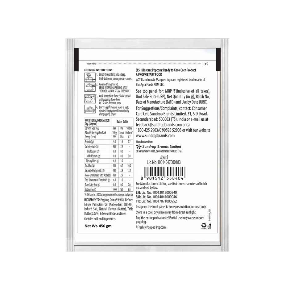 Act II Instant Popcorn | Butter Delite | Hot & Fresh in 3 mins