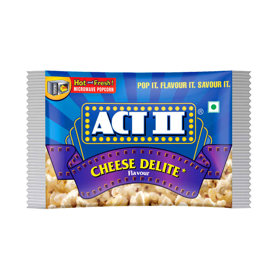 Act II Microwave Popcorn | Cheese Delite, Hot & Fresh in 3 mins