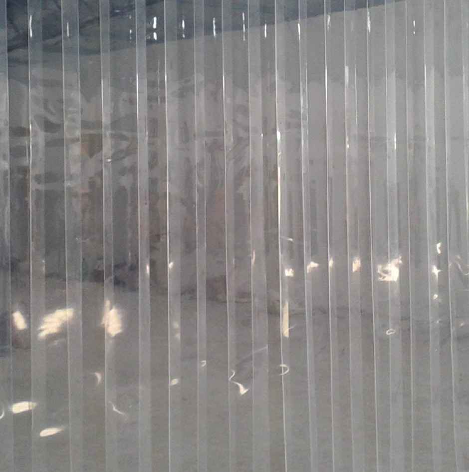 Kuber Industries 6 Strips PVC AC Curtain-7 ft, 0.5mm Transparent |CKTS20