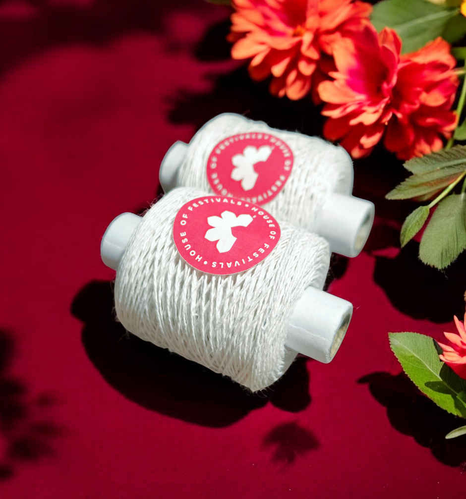 Kite Thread | 300 Mtrs | White | House Of Festivals