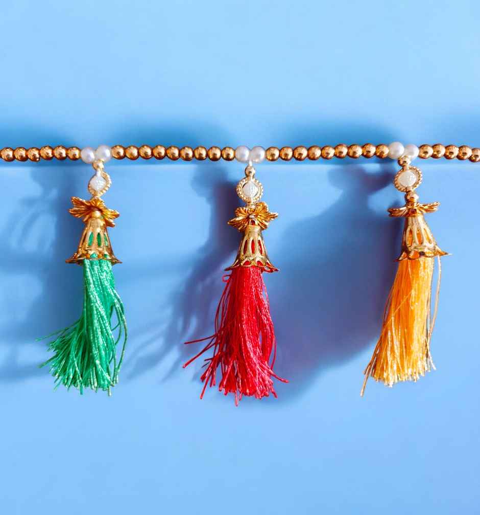 Tassel Toran with Beads | Multicolour | House Of Festivals