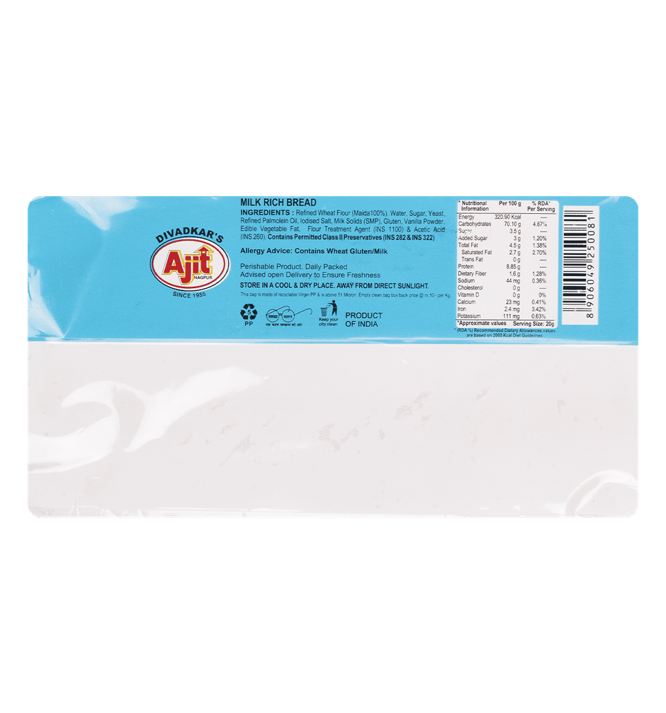 Ajit Bakery Milk Bread
