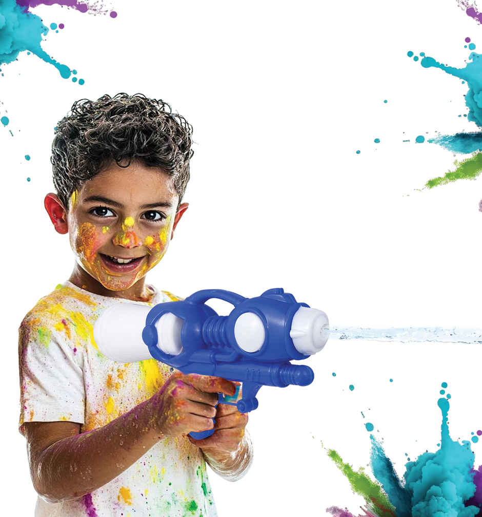 Medium Holi Water Pichkari | Blue | Tomuncle