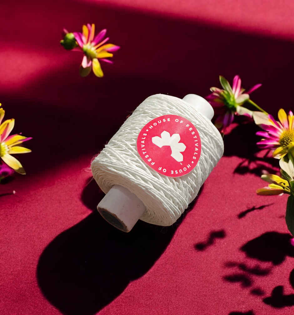 Kite Thread | 300 Mtrs | White | House Of Festivals