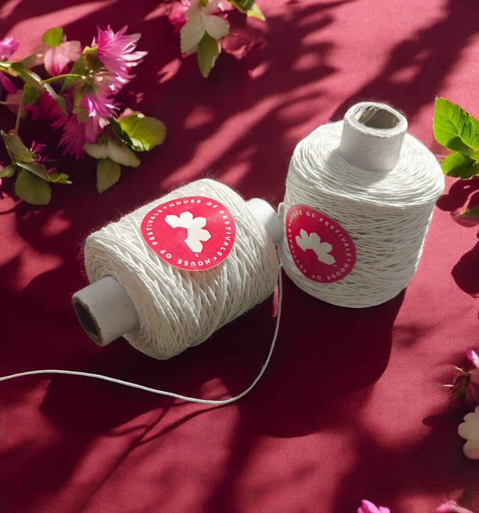 Kite Thread | 300 Mtrs | White | House Of Festivals