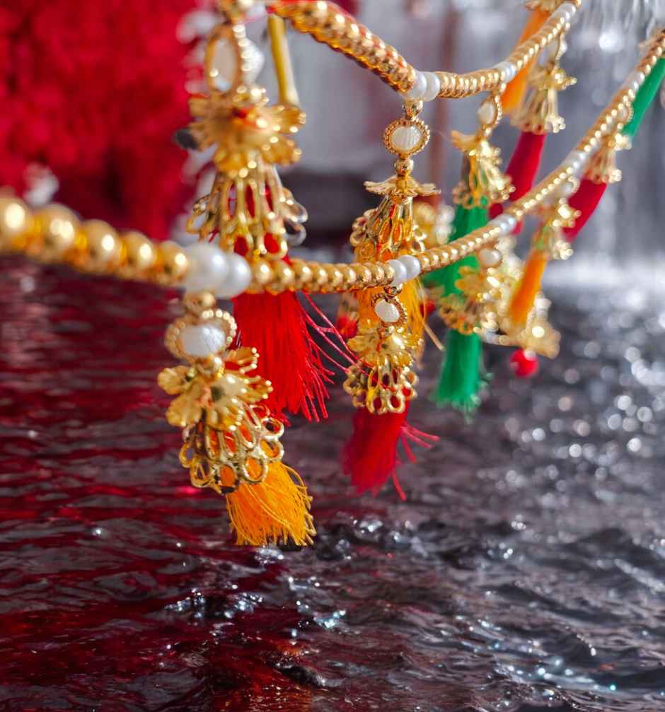 Tassel Toran with Beads | Multicolour | House Of Festivals