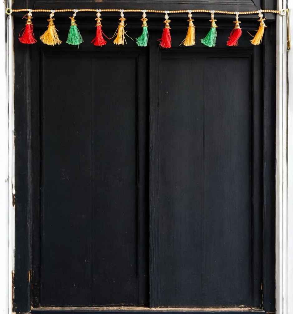 Tassel Toran with Beads | Multicolour | House Of Festivals