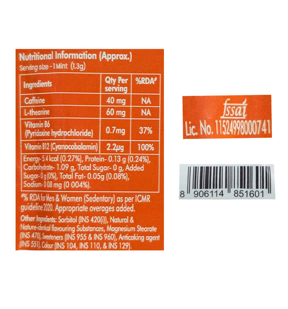 Neuro Energy and Focus Gum Mint Tin Cinnamon