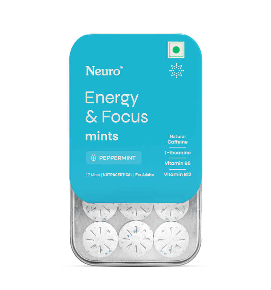 Neuro Energy and Focus Gum Mint Tin Peppermint