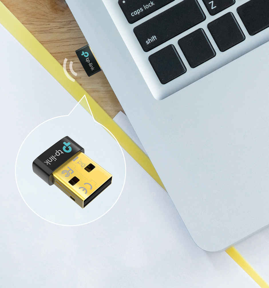 TP-Link USB Bluetooth Adapter for PC, 5.3 Bluetooth Dongle Receiver (UB500) Supports Windows 11/10/8.1/7 for Desktop, Laptop, Mouse, Keyboard, Printers, Headsets, Speakers, PS4/ Xbox Controllers